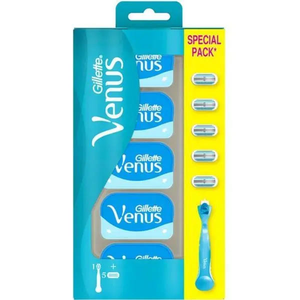 Gillette Самобръсначка + 5 резервни части - Gillette Venus Classic, 1 бр