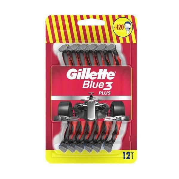 Gillette Самобръсначка с 3 ножчета - Gillette Blue 3 Plus Nitro, 12 бр