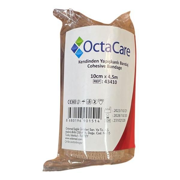Octamed Самозалепваща се еластична превръзка - Octamed OctaCare Cohesive Bandage, 10 см x 4,5м
