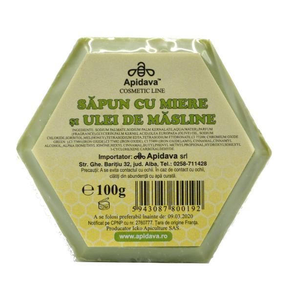 Apidava Сапун с мед и зехтин, Apidava 100гр