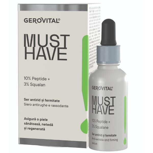 Gerovital Серум против бръчки и стягане 10% Peptide Gerovital Must Have, 30 мл