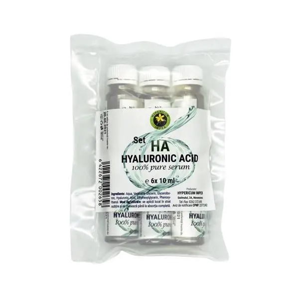 Hypericum Серум с хиалуронова киселина Hypericum, пакет от 6 х 10мл. флакони