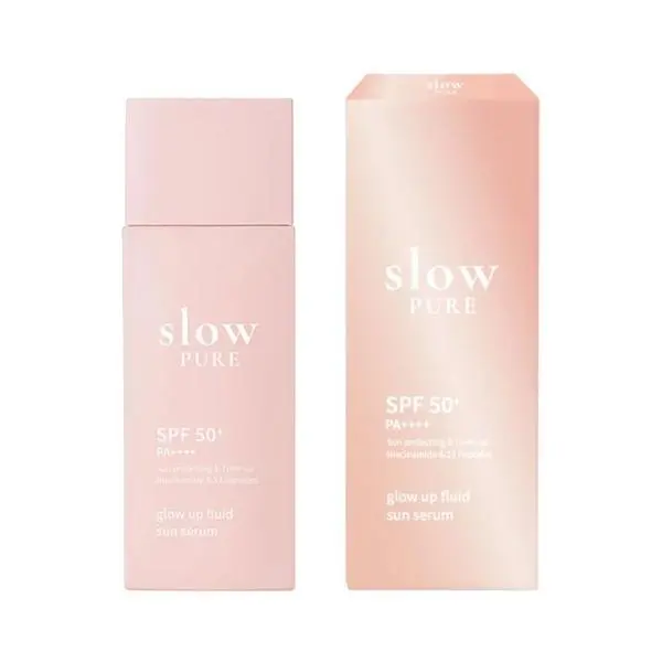 Slowpure Серум със слънцезащита SPF 50+ PA++++ - Slow Pure Glow Up Fluid Sun Serum, 50 мл