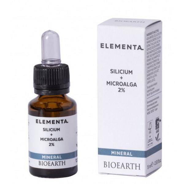 Bioearth Серум за кожа от силиций и водорасли - Bioearth Element Beauty Booster Mineral Silicon + Microalga 2%, 15 мл