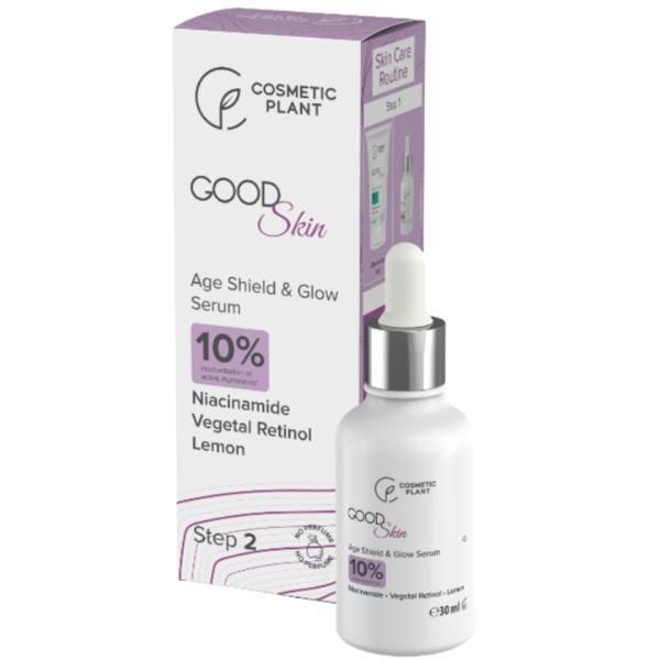 Cosmetic Plant Серум за лице Cosmetic Plant Good Skin Age Shield &amp; Glow Serum, 30 мл