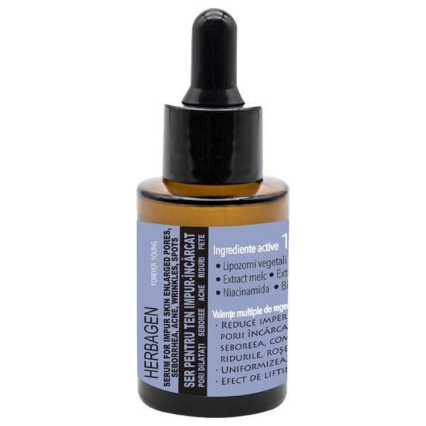 Herbagen Серум за проблемна кожа - Herbagen Serum for Impur Skin Enlarged Pores, Seborrhea, Acne, Weinkles, Spots, 30 мл