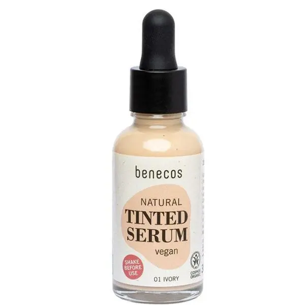Benecos Серум за светла кожа Био  - Benecos Natural Tinted Serum, нюанс 01 Ivory, 30 мл