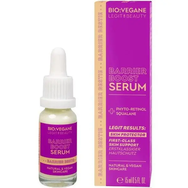 Bio:Vegane Серум за укрепване на кожната бариера - Bio:Vegane Legit Beauty Barrier Boost Serum, 15 мл
