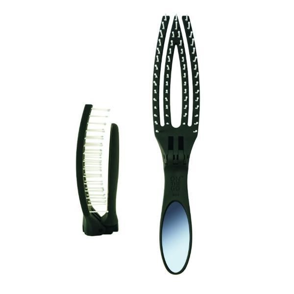 Olivia Garden Сгъваема четка за разплитане на косата - Olivia Garden On The Go Detangle &amp; Style Folding Hairbrush
