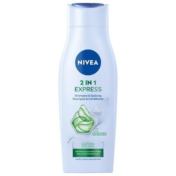 Nivea Шампоан 2 в 1 с Алое Вера - Nivea 2 in 1 Express Shampoo &amp; Conditioner, 400 мл