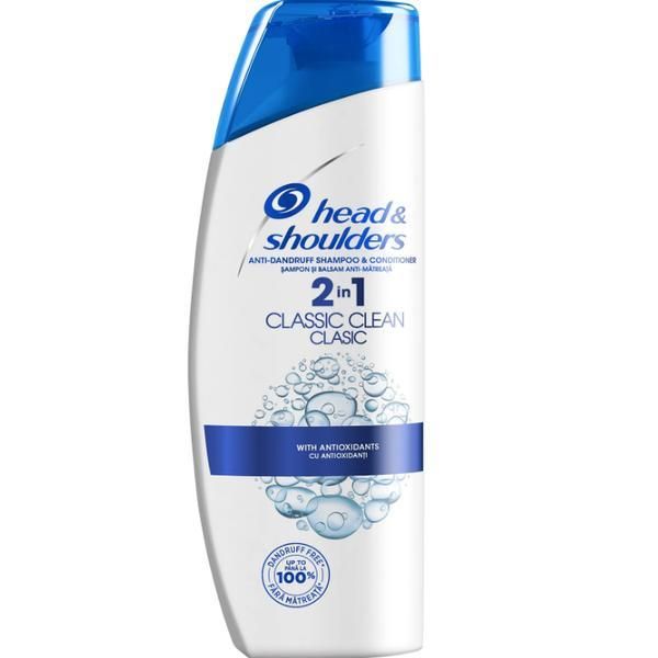 Head&Shoulders Шампоан и балсам против пърхот 2в 1 Head&amp;Shoulders Anti-Dandruff Shampoo &amp; Conditioner 2in 1 Classic Clean, 200 мл