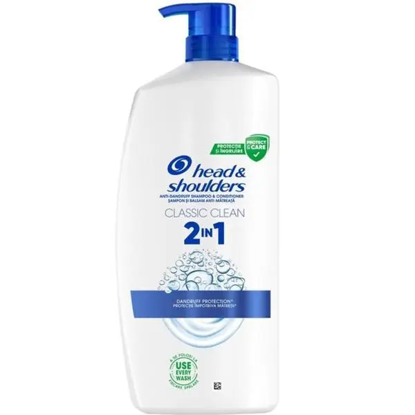 Head&Shoulders Шампоан и балсам против пърхот Head&amp;Shoulders  Classic Clean 2в1, 800 мл