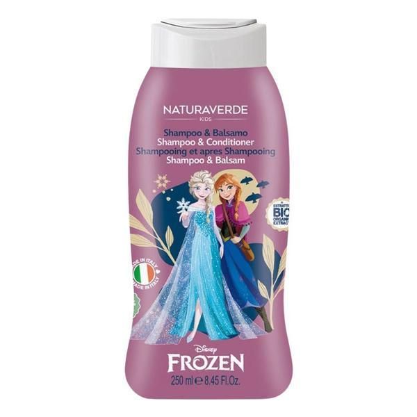 Naturaverde Шампоан и балсам за деца Органичен екстракт от боровинки с бял мускус - Naturaverde Kids Frozen II Shampoo&amp;Conditioner, 250 мл