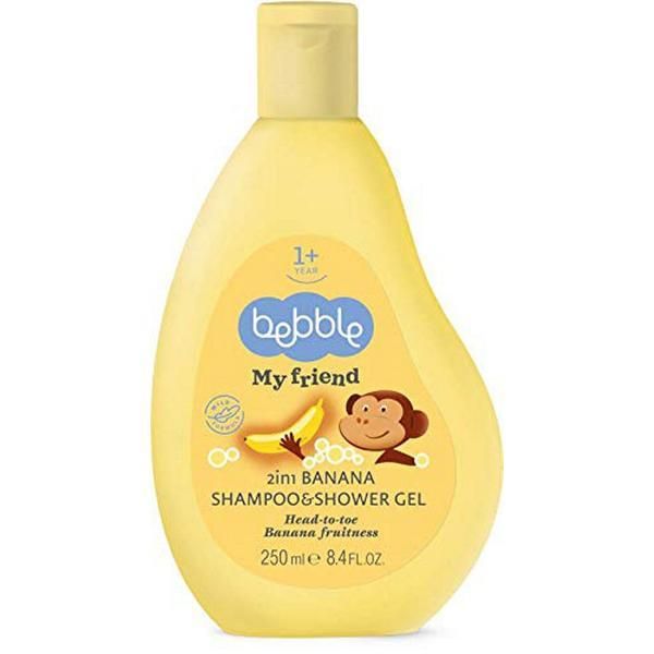 Bebble Шампоан и душ гел с аромат на банани 2 в 1 за деца +1 година - Bebble, 250 мл