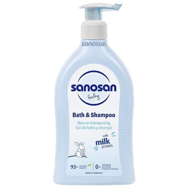 Sanosan Шампоан и пяна за вана Sanosan Bath &amp; Shampoo, 400 мл