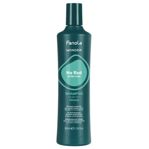 Fanola Шампоан против червени тонове за кестенява или брюнетна коса - Fanola No Red Extra Care Shampoo For Dark Chestnut Hair, 350 мл
