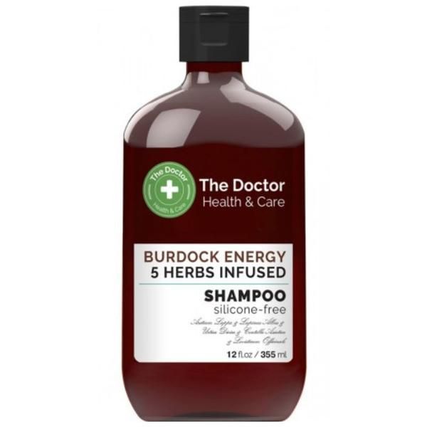 The Doctor Health & Care Шампоан против косопад - The Doctor Health &amp; Care Burdock Energy 5 Herbs Infused, 355 мл