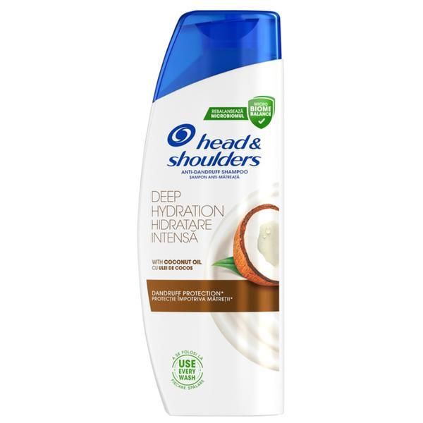 Head&Shoulders Шампоан против пърхот Head&amp;Shoulders Deep Hydration with Coconut Oil, 330 мл