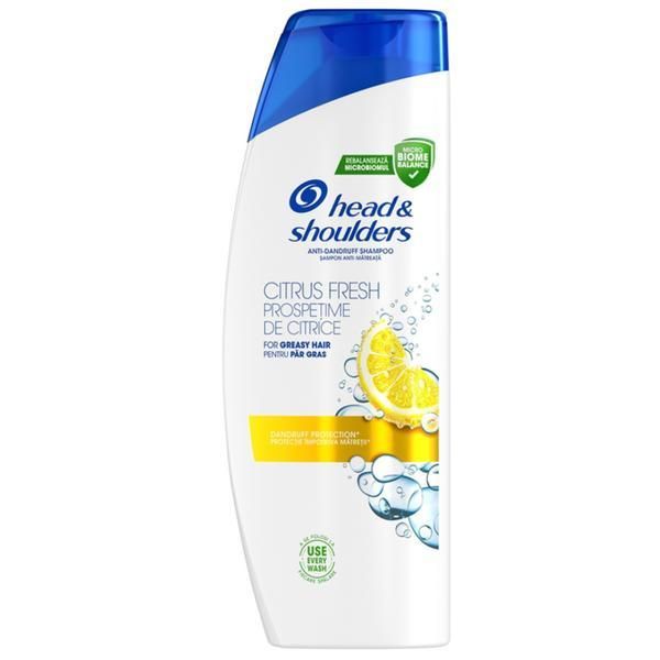 Head&Shoulders Шампоан против пърхот с екстракт от цитрус за мазна коса - Head&amp;Shoulders Шампоан против пърхот Citrus Fresh, 625 мл