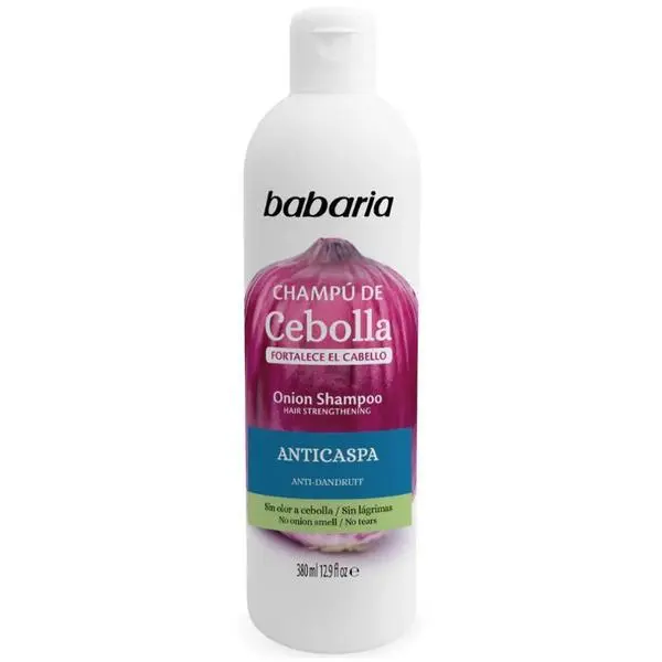 Babaria Шампоан против пърхот с екстракт от лук, за укрепване на косата - BBabaria Onion Anti-Dandruff Shampoo for Hair Strengthening, 380 мл