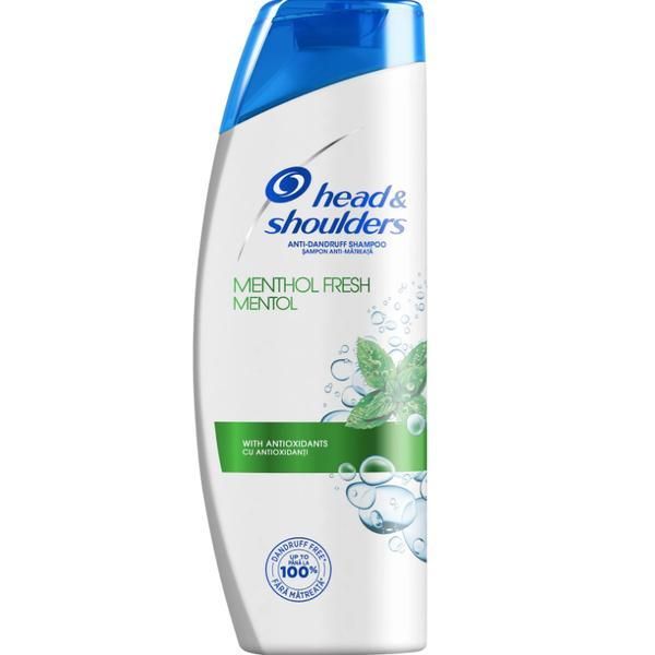 Head&Shoulders Шампоан против пърхот с ментол - Head &amp; Shoulders Против пърхот Menthol Fresh, 360 мл