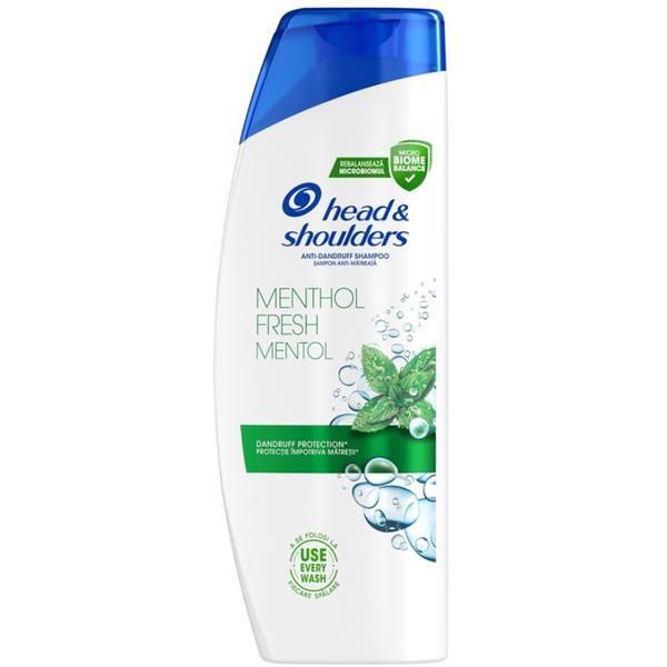 Head&Shoulders Шампоан против пърхот с ментол - Head&amp;Shoulders Anti-dandruff Menthol Fresh, 625 мл