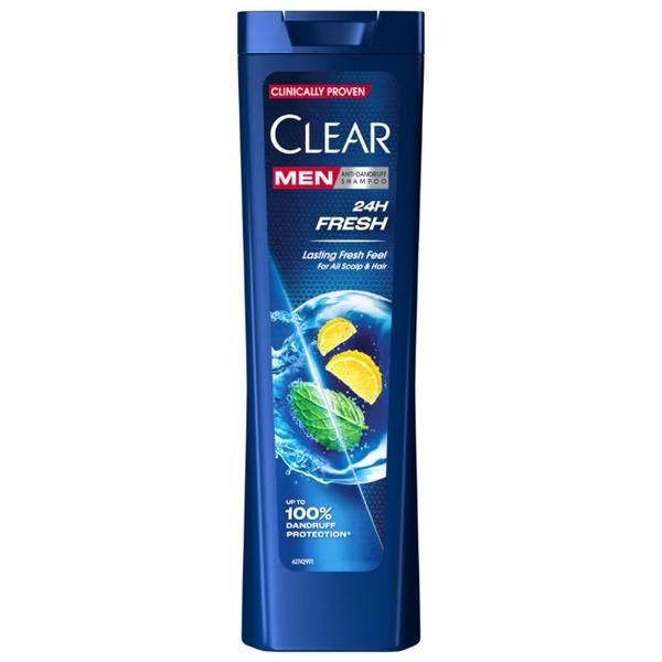 Clear Шампоан против пърхот за мъже - Clear Men Anti-Dandruff 24H Fresh, 225 мл