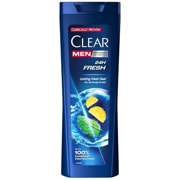 Clear Шампоан против пърхот за мъже - Clear Men Anti-Dandruff 24H Fresh, 360 мл