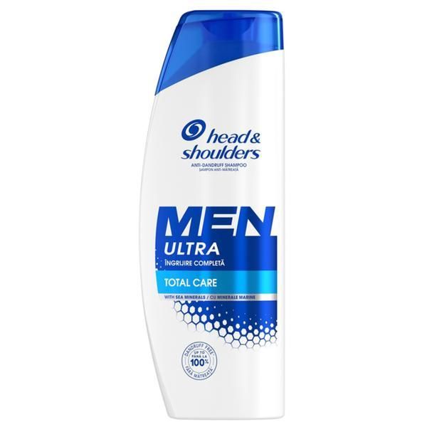 Head&Shoulders Шампоан против пърхот за мъже, с морски минерали - Head&amp;Shoulders Men Ultra Total Care, 625 мл