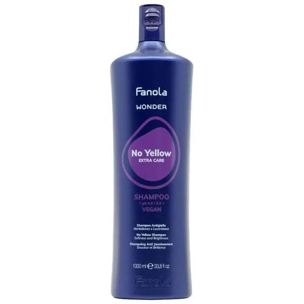 Fanola Шампоан против жълти нюанси - Fanola Wonder No Yellow Shampoo, 1000 мл