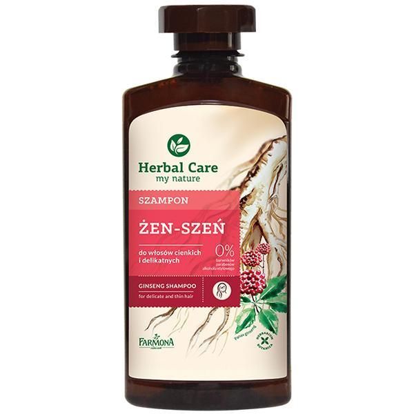 Farmona Шампоан с екстракт от женшен за фина и тънка коса - Farmona Herbal Care Ginseng Shampoo for Delicate and Thin Hair, 330мл