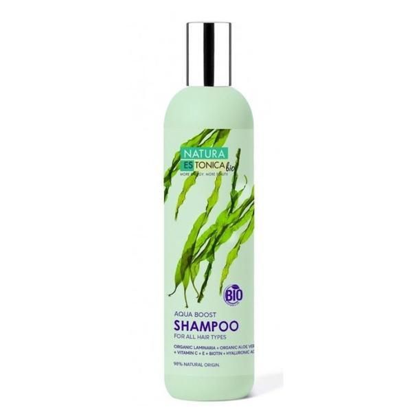 Natura Estonica Шампоан с хиалуронова киселина, алое вера и морски водорасли - Natura Estonica Aqua Boost Shampoo, 400 мл