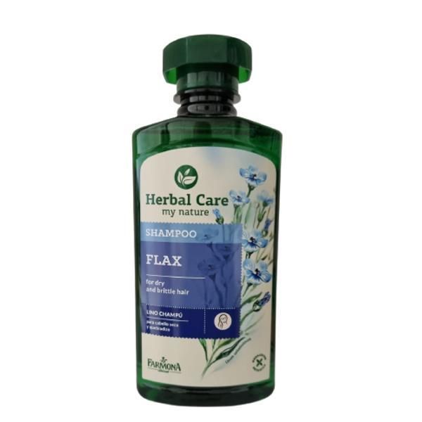 Farmona Шампоан с ленен екстракт за суха и чуплива коса - Farmona Herbal Care Flax Shampoo for Dry and Brittle Hair, 330мл