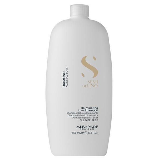 Alfaparf Milano Шампоан за блясък за нормална коса - Alfaparf Milano Semi Di Lino Diamond Illuminating Low Shampoo, 1000мл