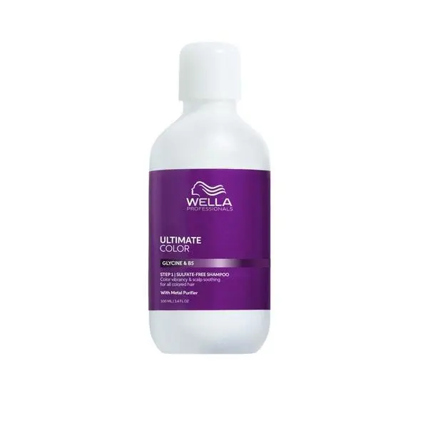 Wella Professionals Шампоан за боядисана коса с глицин и B5 - Wella Professionals Ultimate Color Shampoo, 100 мл