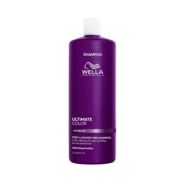 Wella Professionals Шампоан за боядисана коса с глицин и B5 - Wella Professionals Ultimate Color Shampoo, 1000 мл