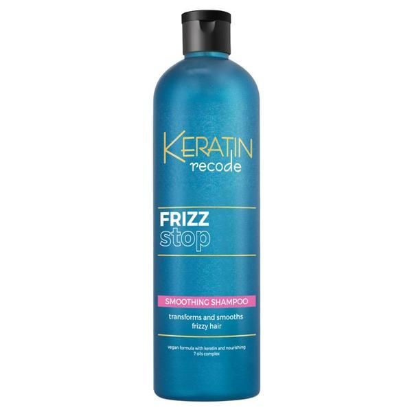 Keratin Recode Шампоан за бунтарска коса - Keratin Recode Frizz Stop Smoothing Shampoo, 400 мл