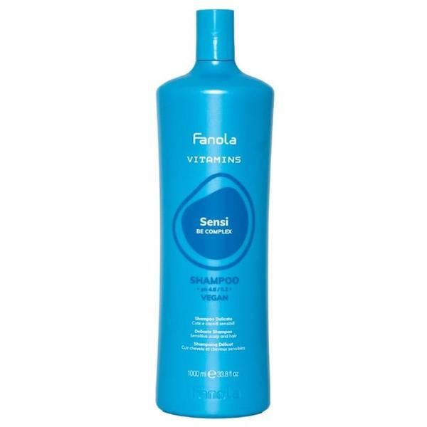 Fanola Шампоан за чувствителен скалп - Fanola Vitamins Sensi Be Complex Shampoo Delicate Sensitive Scalp and Hair, 1000 мл
