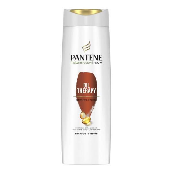 Pantene Шампоан за изтъняла и увредена коса - Pantene Nature Fusion Pro-V Oil Therapy Shampoo, 360 мл