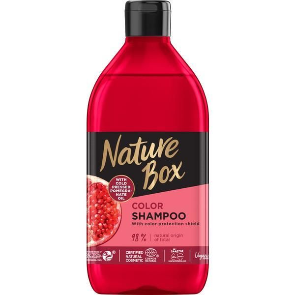 Nature Box Шампоан за коса, пресован със студено пресовано масло от нар - Nature Box , 385 мл