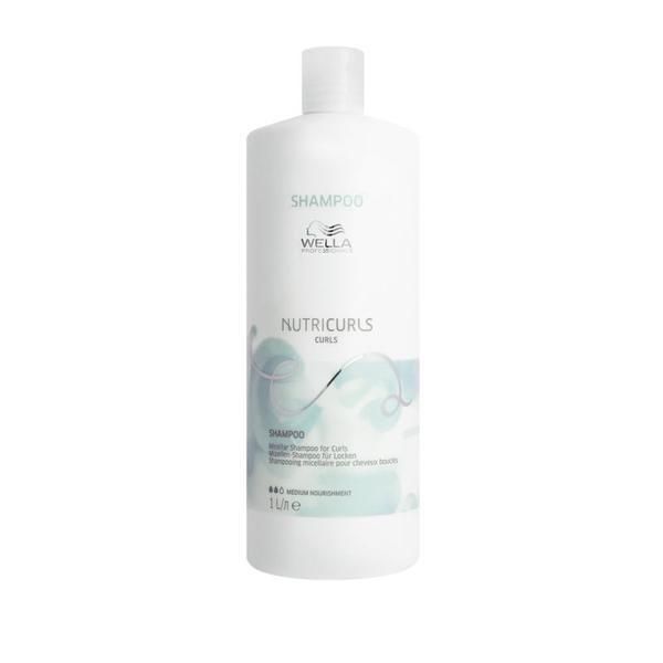 Wella Professionals Шампоан за къдрава коса - Wella Professionals Nutricurls Micellar Shampoo for Curls, версия 2023, 1000 мл