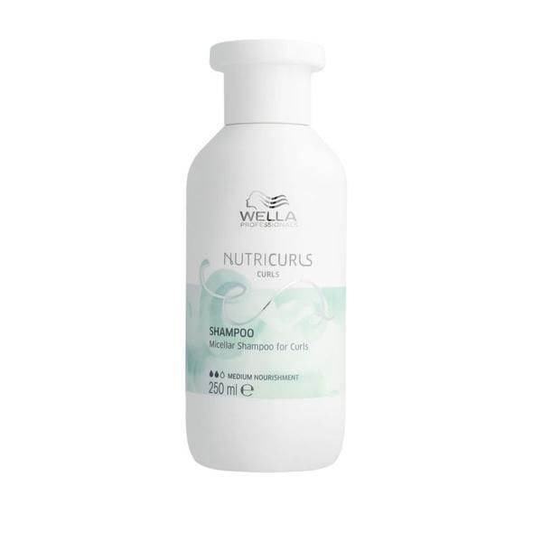 Wella Professionals Шампоан за къдрава коса - Wella Professionals Nutricurls Micellar Shampoo for Curls, версия 2023, 250 мл