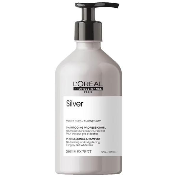 L'oreal Professionnel Шампоан за неутрализиране на жълтите нюанси - L&#039;Oreal Professionnel Magnesium Silver Shampoo, 500 мл