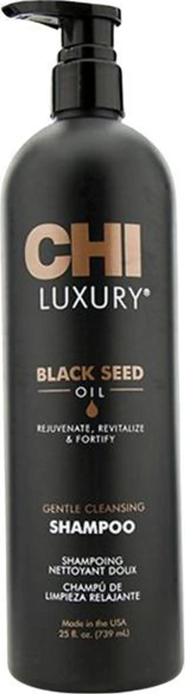 CHI Шампоан за нежно почистване CHI Luxury Black Seed Oil, 739 мл