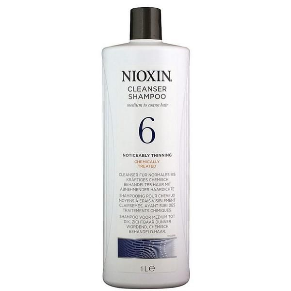 Nioxin Шампоан за нормална до груба и тънка коса - Nioxin System 6 Cleanser Shampoo 1000 мл