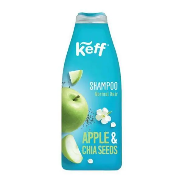 Keff Шампоан за нормална коса - екстракти от ябълка Keff и семена от чиа, 500 мл