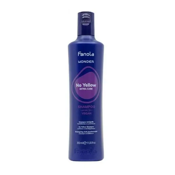 Fanola Шампоан за руса или обезцветена коса - Fanola Wonder No Yellow Extra Care, 350 мл
