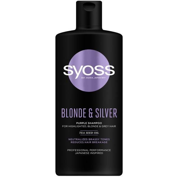 Syoss Шампоан за руса, сива или къдрава коса - Syoss Professional, 440 мл