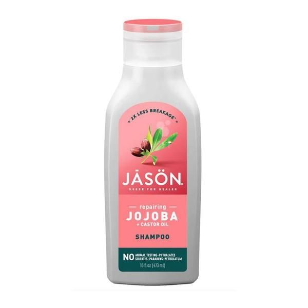 Jason Шампоан за силна и здрава коса с масло от жожоба и рициново масло - Jason Shampoo Repairing Jojoba &amp; Castor Oil, 473 мл