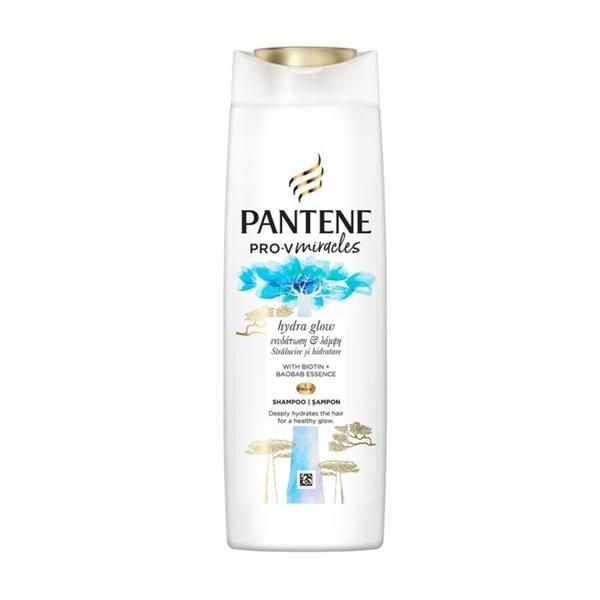 Pantene Шампоан за суха и дехидратирана коса - Pantene Pro-V Miracles Hydra Glow with Biotin + Bamboo Conditioner, 300 мл